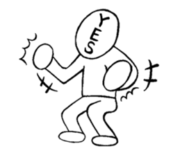 Blooded yes-man,melancholy man sometimes sticker #2658533