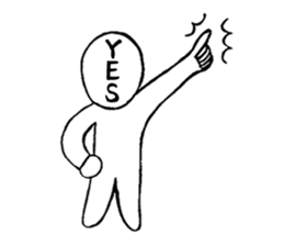 Blooded yes-man,melancholy man sometimes sticker #2658534