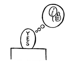 Blooded yes-man,melancholy man sometimes sticker #2658536