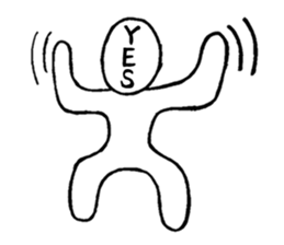 Blooded yes-man,melancholy man sometimes sticker #2658537