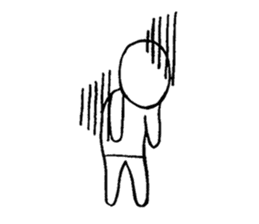 Blooded yes-man,melancholy man sometimes sticker #2658538