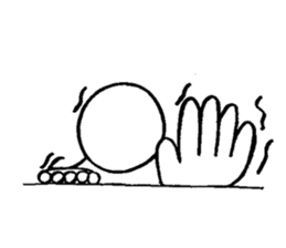 Blooded yes-man,melancholy man sometimes sticker #2658540