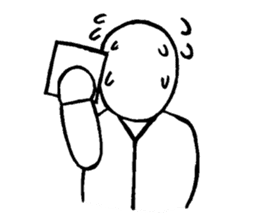 Blooded yes-man,melancholy man sometimes sticker #2658541