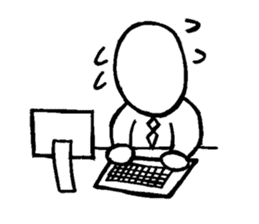 Blooded yes-man,melancholy man sometimes sticker #2658545