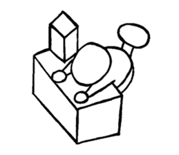 Blooded yes-man,melancholy man sometimes sticker #2658546