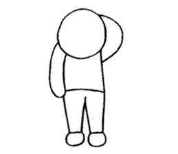 Blooded yes-man,melancholy man sometimes sticker #2658549