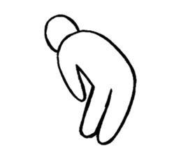 Blooded yes-man,melancholy man sometimes sticker #2658550