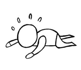 Blooded yes-man,melancholy man sometimes sticker #2658551