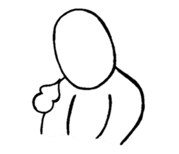 Blooded yes-man,melancholy man sometimes sticker #2658552