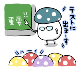 Colorful mushrooms!! sticker #2658867