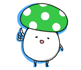 Colorful mushrooms!! sticker #2658874