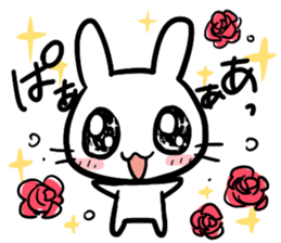 The bitter & the sweet of life catrabbit sticker #2659677