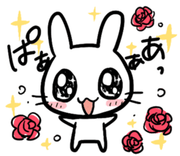 The bitter & the sweet of life catrabbit sticker #2659677