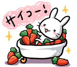 The bitter & the sweet of life catrabbit sticker #2659681