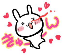 The bitter & the sweet of life catrabbit sticker #2659682