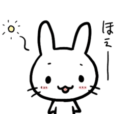 The bitter & the sweet of life catrabbit sticker #2659690