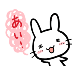 The bitter & the sweet of life catrabbit sticker #2659696