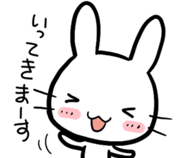 The bitter & the sweet of life catrabbit sticker #2659697