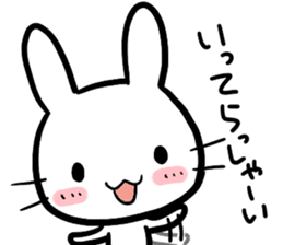 The bitter & the sweet of life catrabbit sticker #2659698