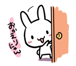 The bitter & the sweet of life catrabbit sticker #2659699