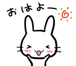 The bitter & the sweet of life catrabbit sticker #2659700