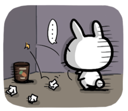 The bitter & the sweet of life catrabbit sticker #2659712