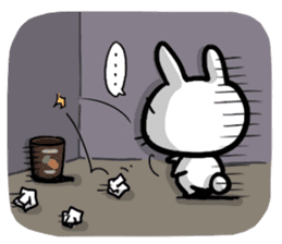 The bitter & the sweet of life catrabbit sticker #2659712