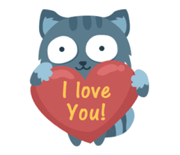 40 ways to say - I love you (EN) sticker #2660036