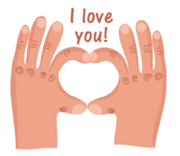 40 ways to say - I love you (EN) sticker #2660039
