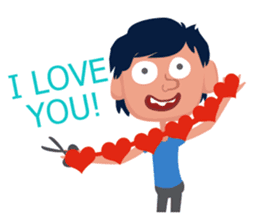 40 ways to say - I love you (EN) sticker #2660056