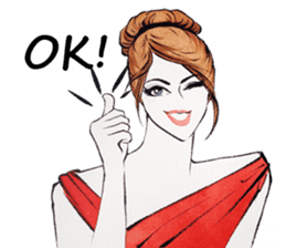 flirty xoxo girl sticker #2660277