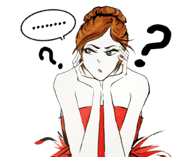 flirty xoxo girl sticker #2660281