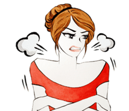 flirty xoxo girl sticker #2660283