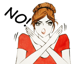 flirty xoxo girl sticker #2660287