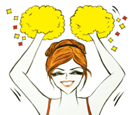 flirty xoxo girl sticker #2660290