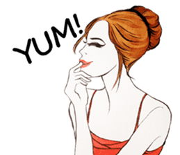 flirty xoxo girl sticker #2660291