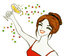 flirty xoxo girl sticker #2660294