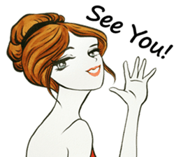 flirty xoxo girl sticker #2660295