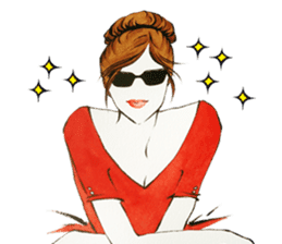 flirty xoxo girl sticker #2660298