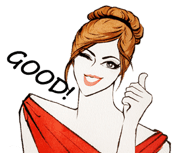 flirty xoxo girl sticker #2660300