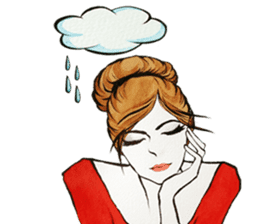 flirty xoxo girl sticker #2660301