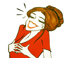 flirty xoxo girl sticker #2660305