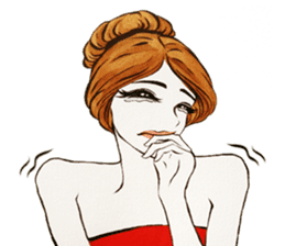 flirty xoxo girl sticker #2660309