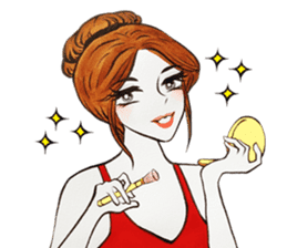 flirty xoxo girl sticker #2660311