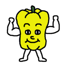 Lovely vegetables and fruits sticker #2661580