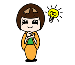 Kokeshi Princess sticker #2662254