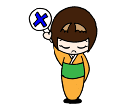 Kokeshi Princess sticker #2662268