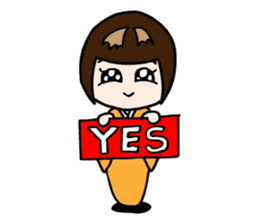 Kokeshi Princess sticker #2662269