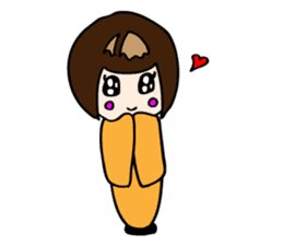 Kokeshi Princess sticker #2662281