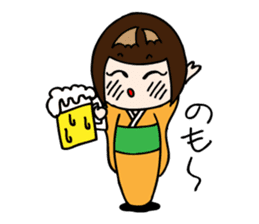 Kokeshi Princess sticker #2662286